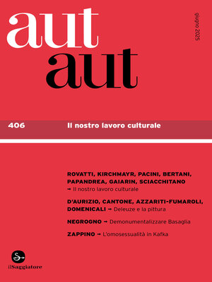 cover image of aut aut 406